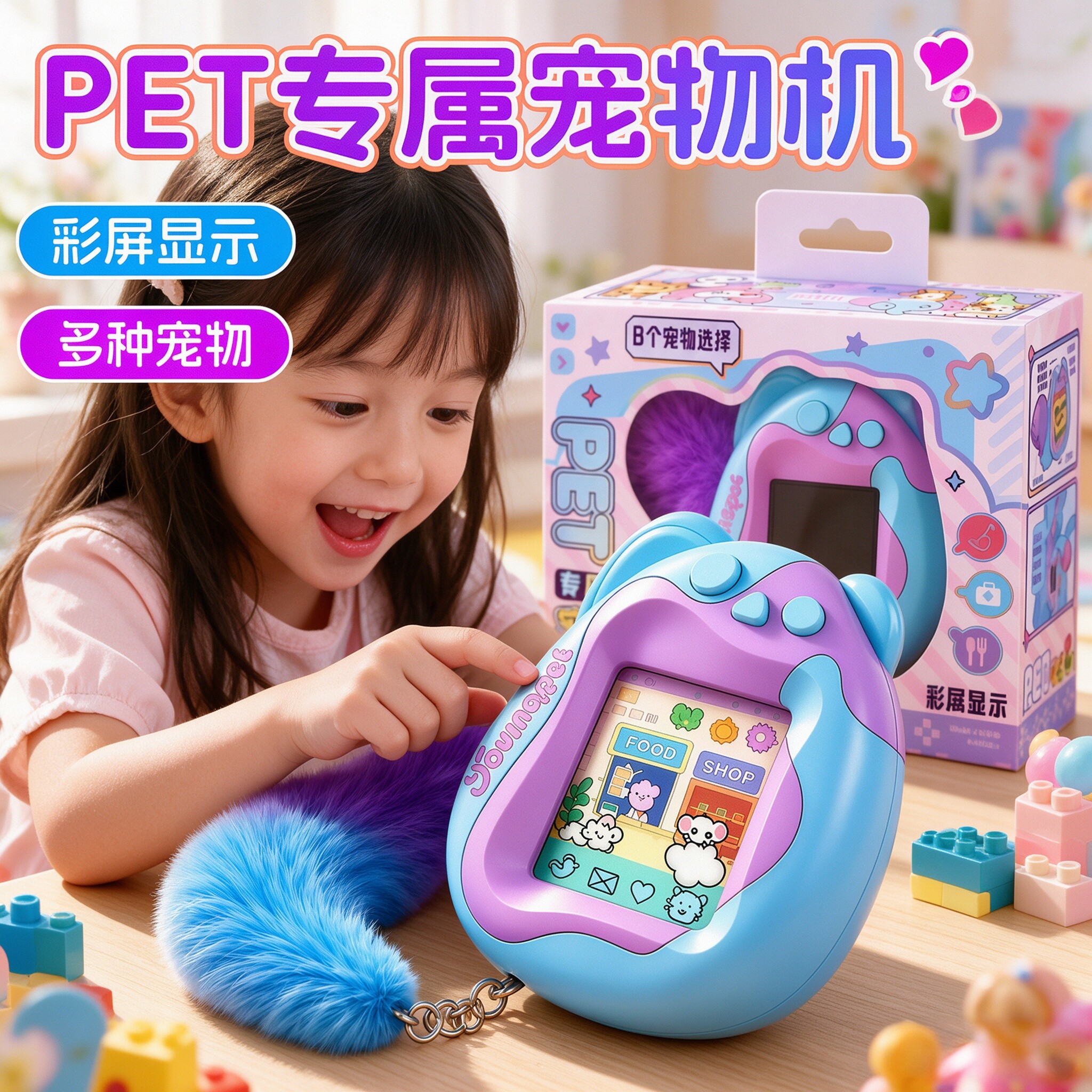 拓麻歌子电子宠物机玩具女孩迷你游戏机智能小学生养宠物2026新款
