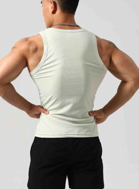 跑步速干弹力紧身运动背心男夏季无袖坎肩健身训练衣服