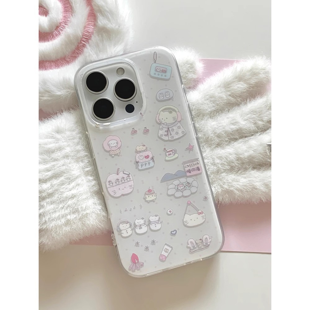 双层猫咪适用苹果17air手机壳