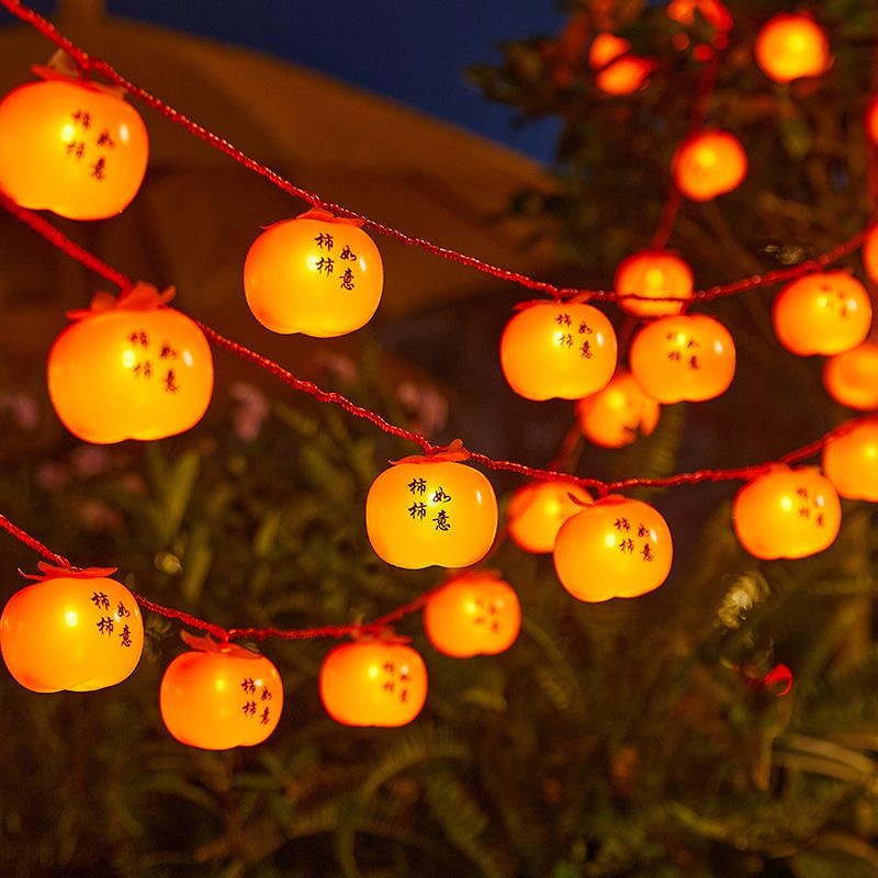 珠海中山led过年彩灯挂树