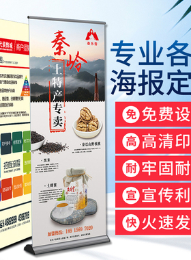 东莞深圳广告易拉宝定制设计制作定做展架喷绘布写真kt板打印宣传