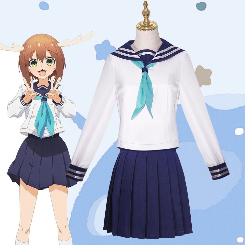 鹿乃子cos服锯虎视眈眈校