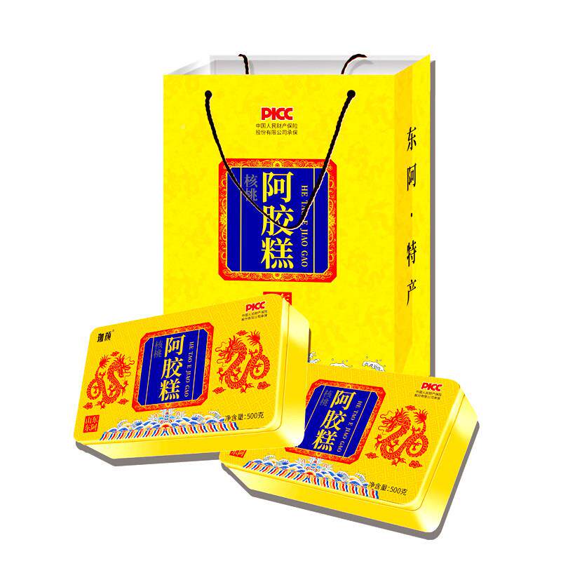 颜阿胶宗糕黑芝麻核胶桃阿胶IFM固元膏正东阿珈原产阿块山东阿胶