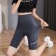 单口袋款 字母带口袋腿裤 鲨鱼裤 打底裤 女外穿高腰瑜伽裤 5分款