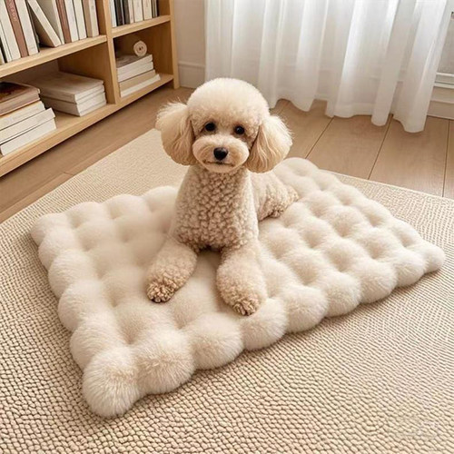 兔毛绒加厚可机洗宠物睡觉垫子