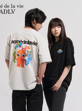 ADLV权顺荣hoshi25年新款春夏季上衣印花短袖T恤男女休闲纯棉宽松