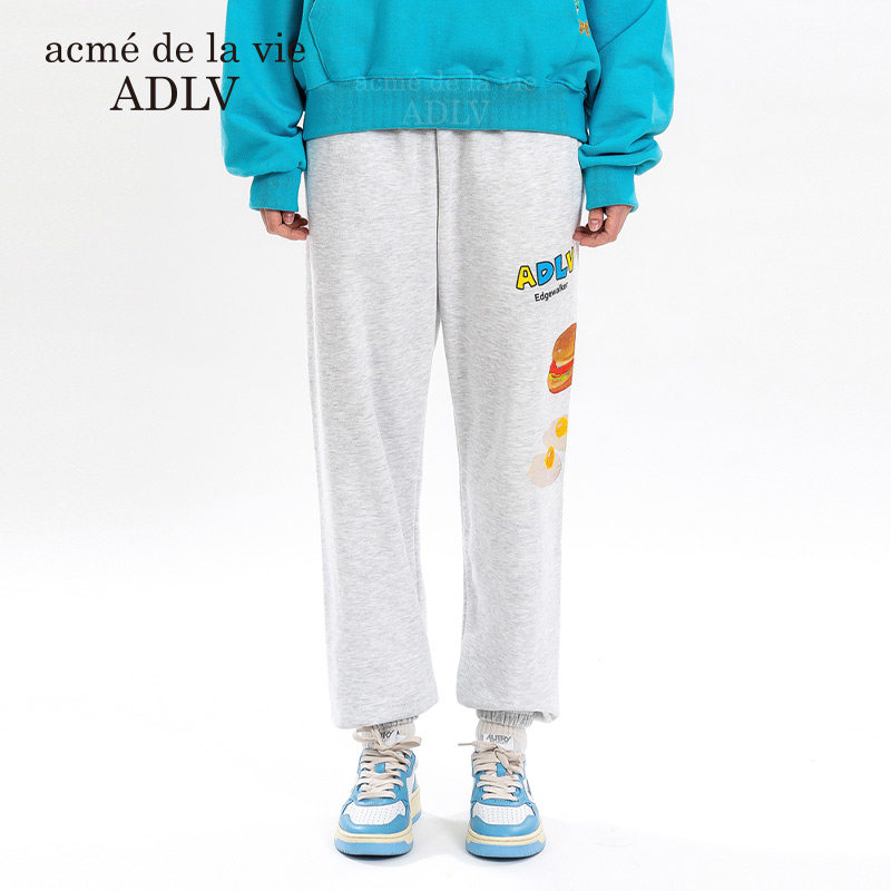 ADLV卫裤春秋冬季Edgewalker联名款logo刺绣直筒裤休闲长裤子韩版,女装/女士精品,卫裤,淘宝优惠券,粉丝福利购,淘宝优惠卷