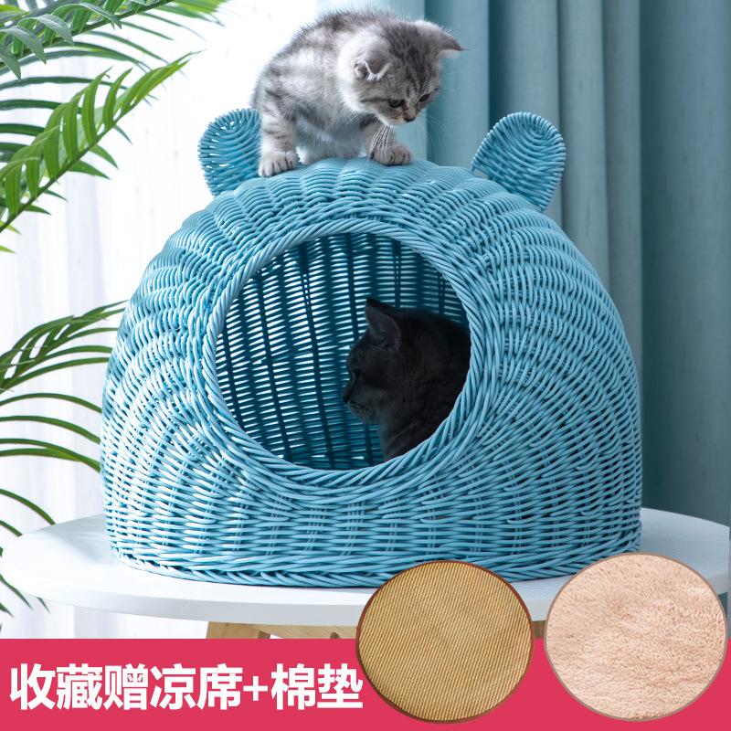 实木猫爬架猫窝花架猫砂盆置物架多层宠物用品收纳阳台猫咪阶梯架