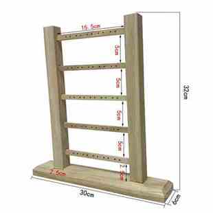 组装 5层耳环展示木架珠宝饰品挂架耳钉收纳道具直播耳饰摆设饰架