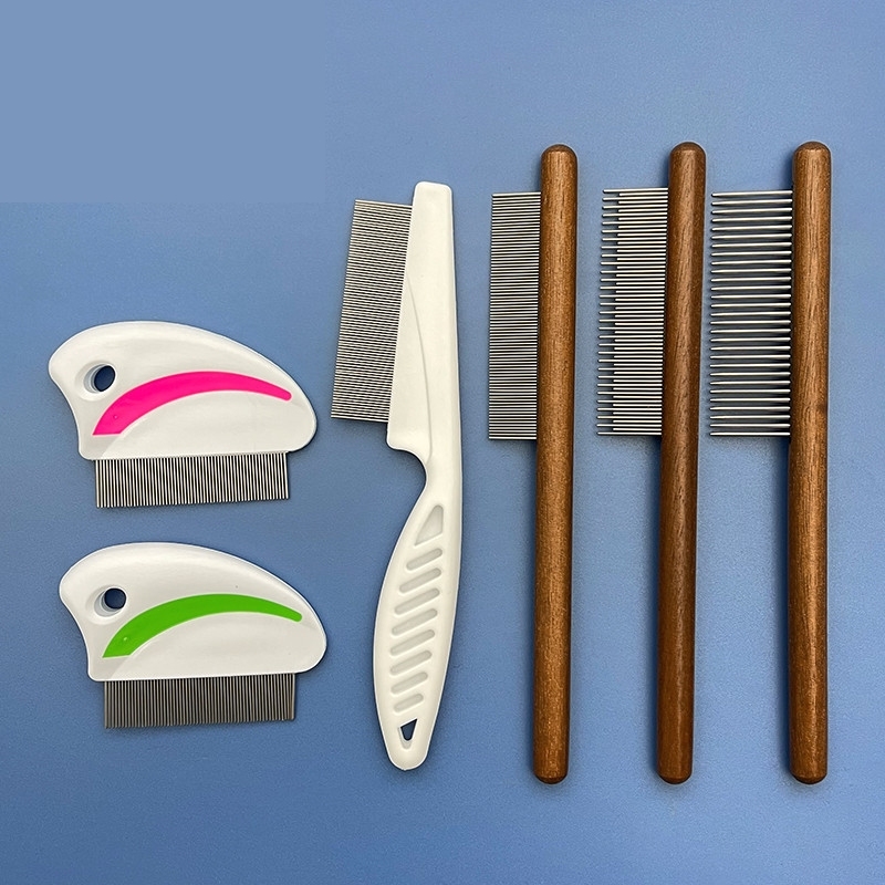 猫咪梳毛专用梳子梳毛长毛猫开结去浮毛密齿针梳宠物狗狗排梳