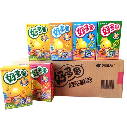 好丽友好多鱼儿童小朋友饼干零食品薯片条膨化办