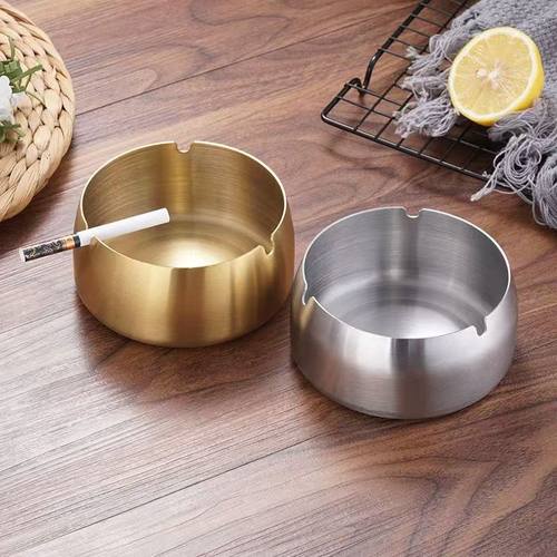 多个装烟灰缸不锈钢家用防风耐摔