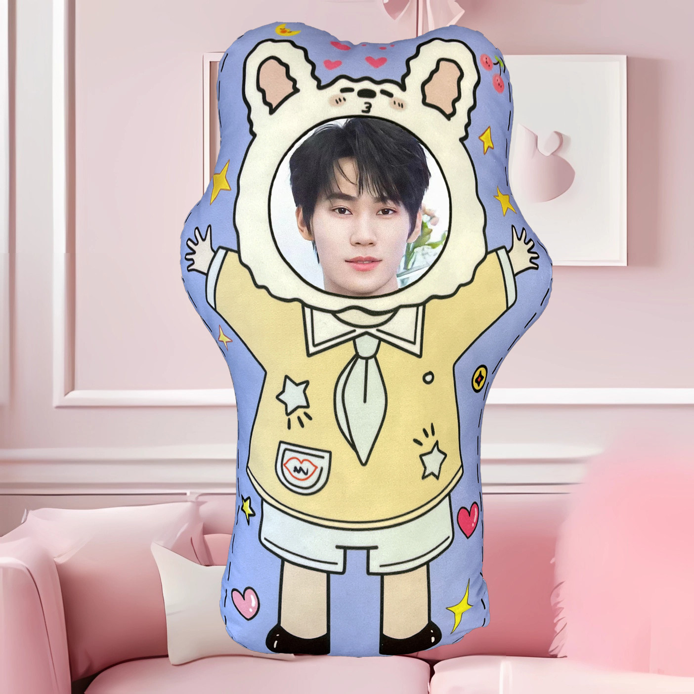 张真源异形抱枕双面定制玩偶人脸娃娃床上睡觉宿舍玩具时代少年团,居家布艺,靠垫/抱枕,淘宝优惠券,粉丝福利购,淘宝优惠卷