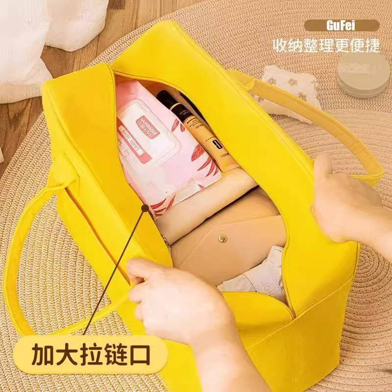 卡通包旅行包收纳手提包大容量儿童行李袋拉杆箱行李包毛毡包轻便