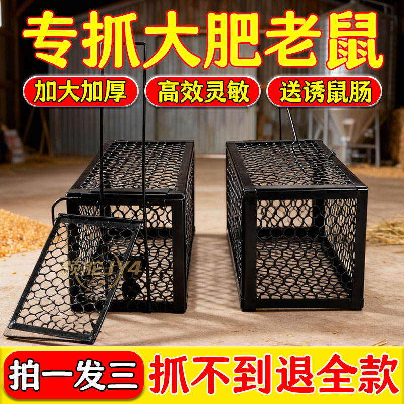 老鼠笼双弹簧锁框捕鼠笼