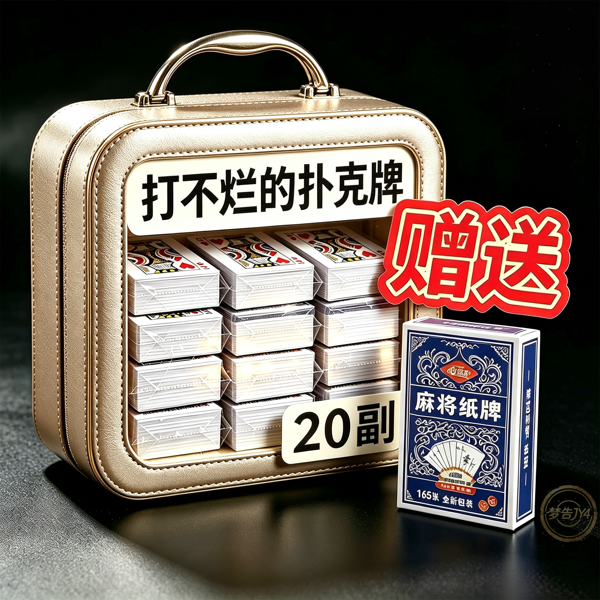 加厚加硬纯木浆扑克牌家用棋牌室休闲纸牌麻将牌耐用娱乐棋牌用品