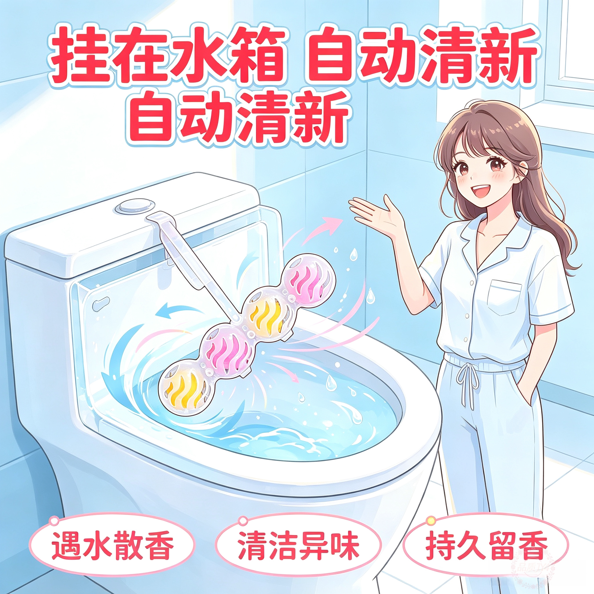 马桶挂球清洁球厕所除臭神器家用清洁剂异味洁厕悬挂香薰留香厕球