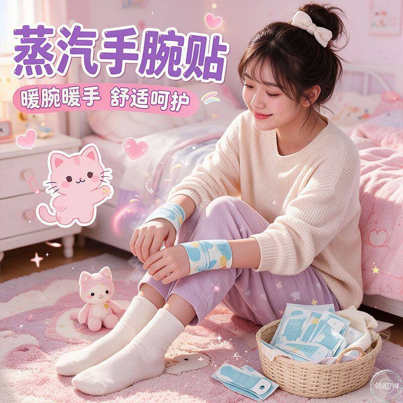 蒸汽手腕带防护蒸汽热敷冬季暖手护腕神器护关节暖手贴发热保暖