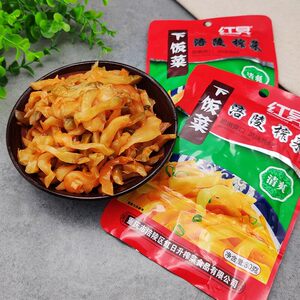 红昇重庆涪陵榨菜52g鲜脆爽口去皮鲜嫩榨菜丝清淡开胃佐餐下饭菜