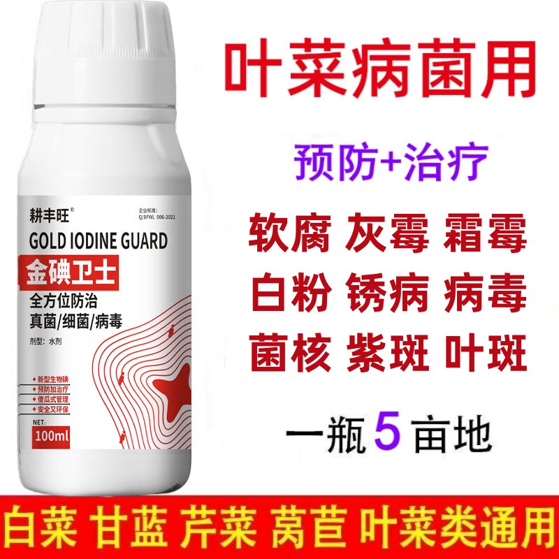 叶菜病害全治蔬菜青菜杀菌大白菜芹菜香菜油麦菜通用叶菜类杀菌剂