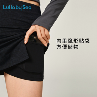 Wonder Sea Lulla 休闲开叉半身裙 soft 运动短裙有内衬短裤