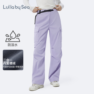 hike户外软壳裤 薄绒防风保暖侧袋伞兵工装 Lulla Sea 裤 City