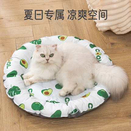 宠物冰垫猫咪夏天降温猫窝狗窝睡觉用圆形垫子狗狗凉垫夏季冰窝