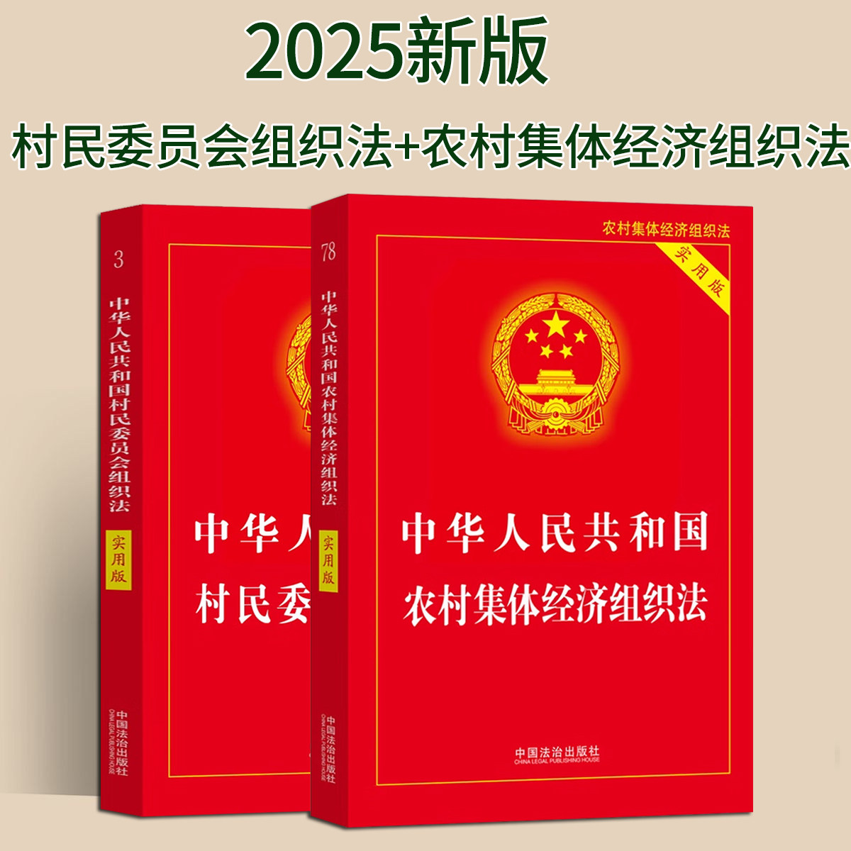 正版2026适用农村集体经济组织法实用版+村民委员会组织法实用版法律法规条文注释司法解释相关规定法律条文法律书籍全套法治出版