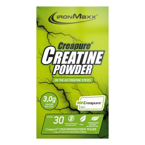 德国进口IronMaxx 艾恩迈斯Creapure一水肌酸30条/盒