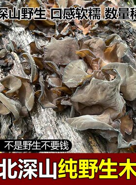 纯野生黑木耳东北特产无添加黑木耳干货农家晾晒散装长白山黑木耳