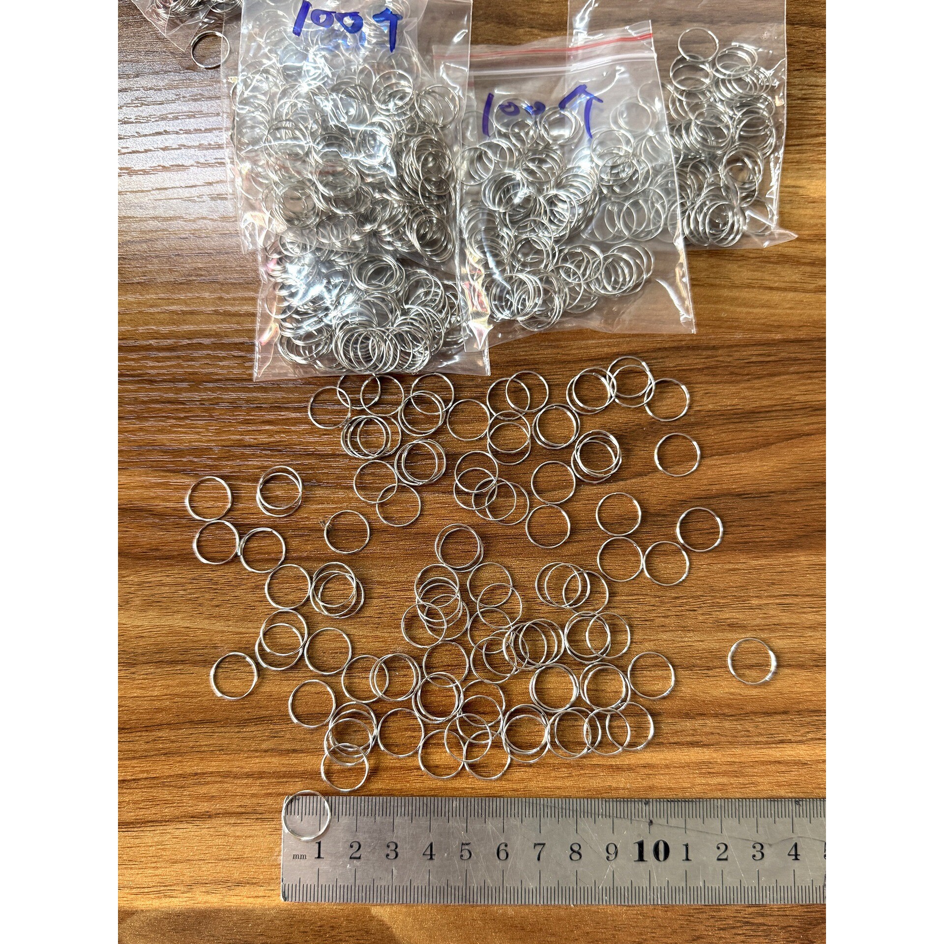不锈钢圈 贝壳片贝母片镜贝片圈 贝壳灯贝壳帘连接环 非铁圈