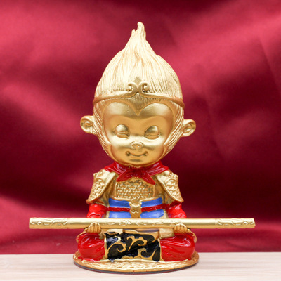 孙悟空摆件创意桌面摆件金箍棒悟空车载装饰品齐天大圣高端工艺品