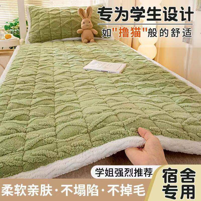 塔芙绒特厚床垫褥子软垫家用床毯垫被防滑宿舍学生上下铺毛毯铺底