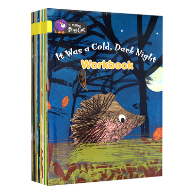 Collins Big Cat workbook 3级别 进口英文原版 柯林斯大猫系列 三级别练习册19本 6-8岁分级阅读练习书