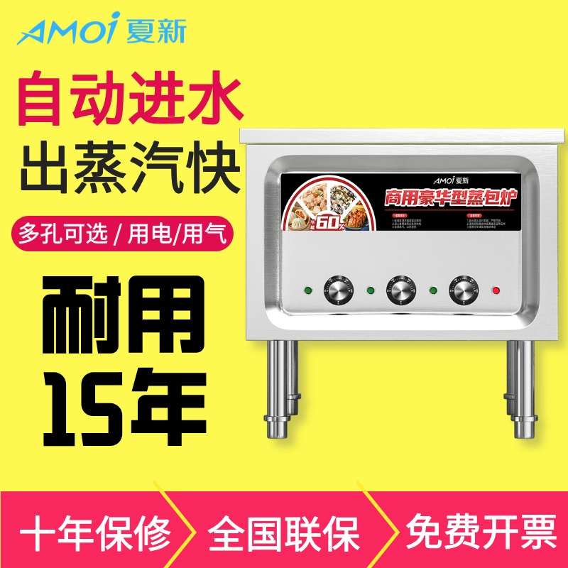 夏新商用蒸包炉多功能电热蒸炉煤
