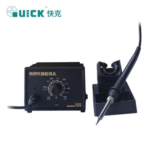 QUICKQUICK969A电烙铁套装控温电焊台控温可调温恒温烙铁60