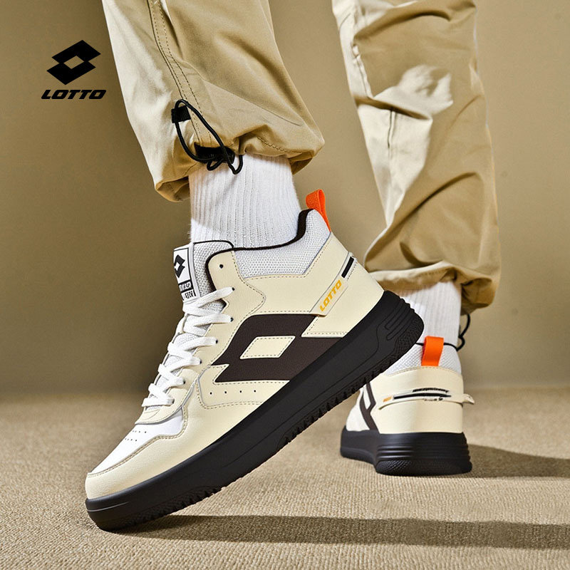 乐途男鞋高帮板鞋男2026新款春季皮面防泼水休闲鞋轻便运动子鞋女,运动鞋new,板鞋,淘宝优惠券,粉丝福利购,淘宝优惠卷