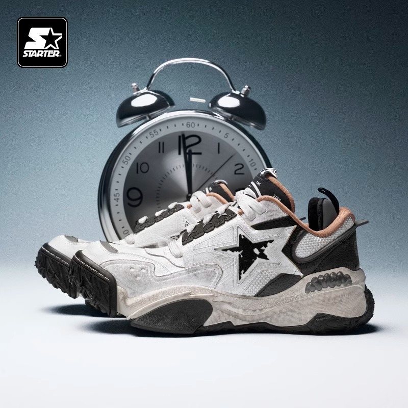 STARTER秋冬VSTAR系列篮球板鞋男款复古回潮运动翘头老爹鞋运动