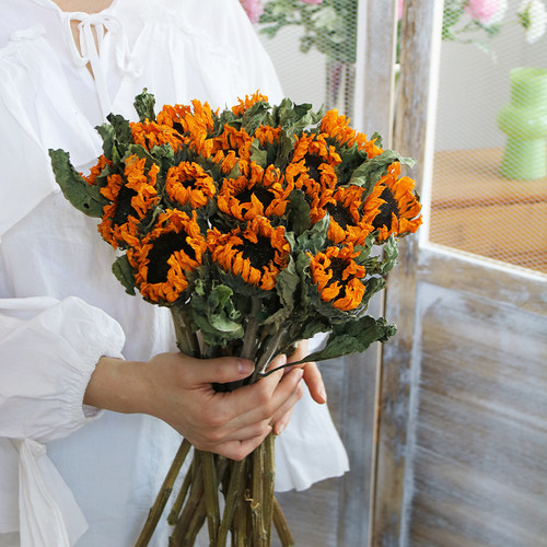 泰迪向日葵干花花天然风干真花