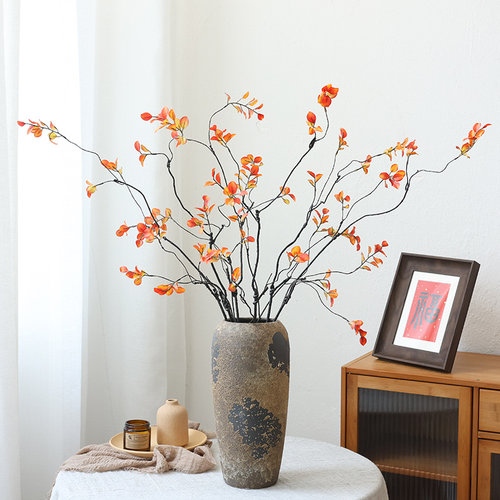 枫叶仿真花秋叶干花花束