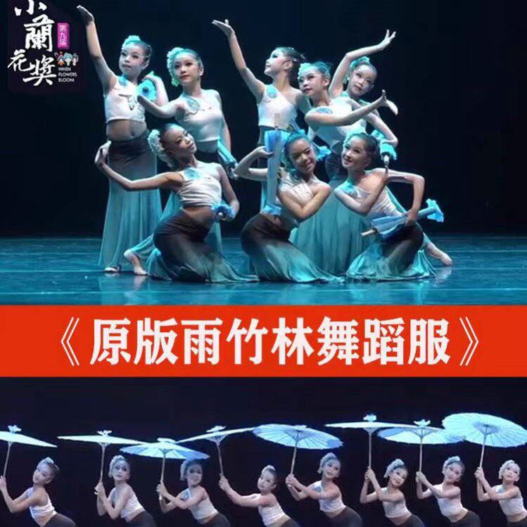 女童小兰花奖雨竹林演出服儿童傣族舞蹈服装孔雀舞鱼尾裙子民族舞
