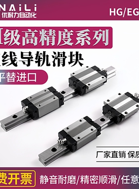 国产上银H级高精度直线导轨滑块HGH EGH15/20/25/30/3545线轨方轨