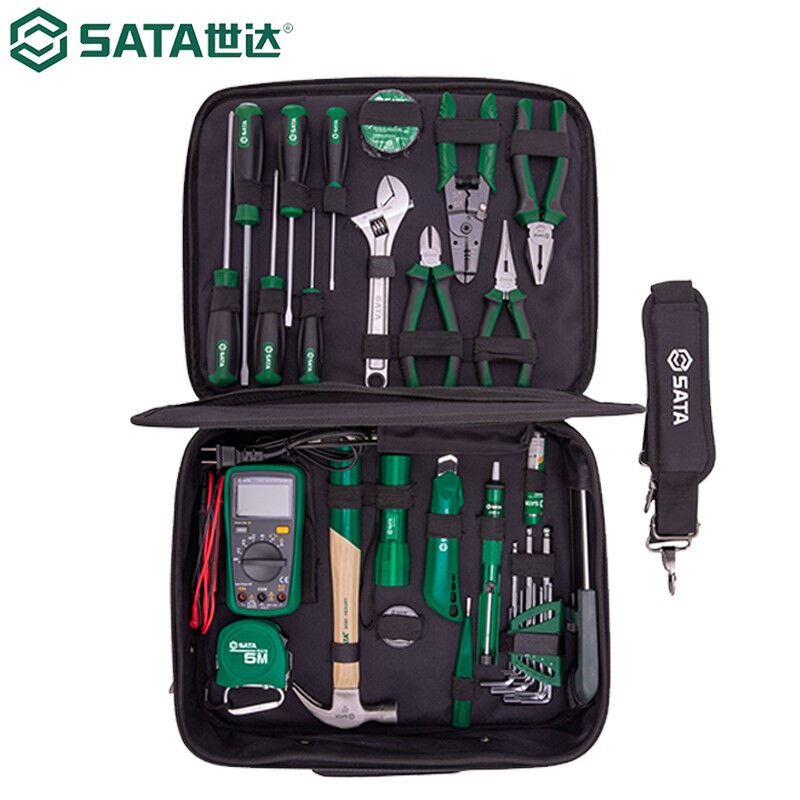 世达（SATA）03795工具组套32件电工高级检修工具套装多功能组合