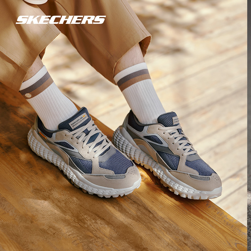 斯凯奇男鞋户外旅游鞋耐磨登山鞋