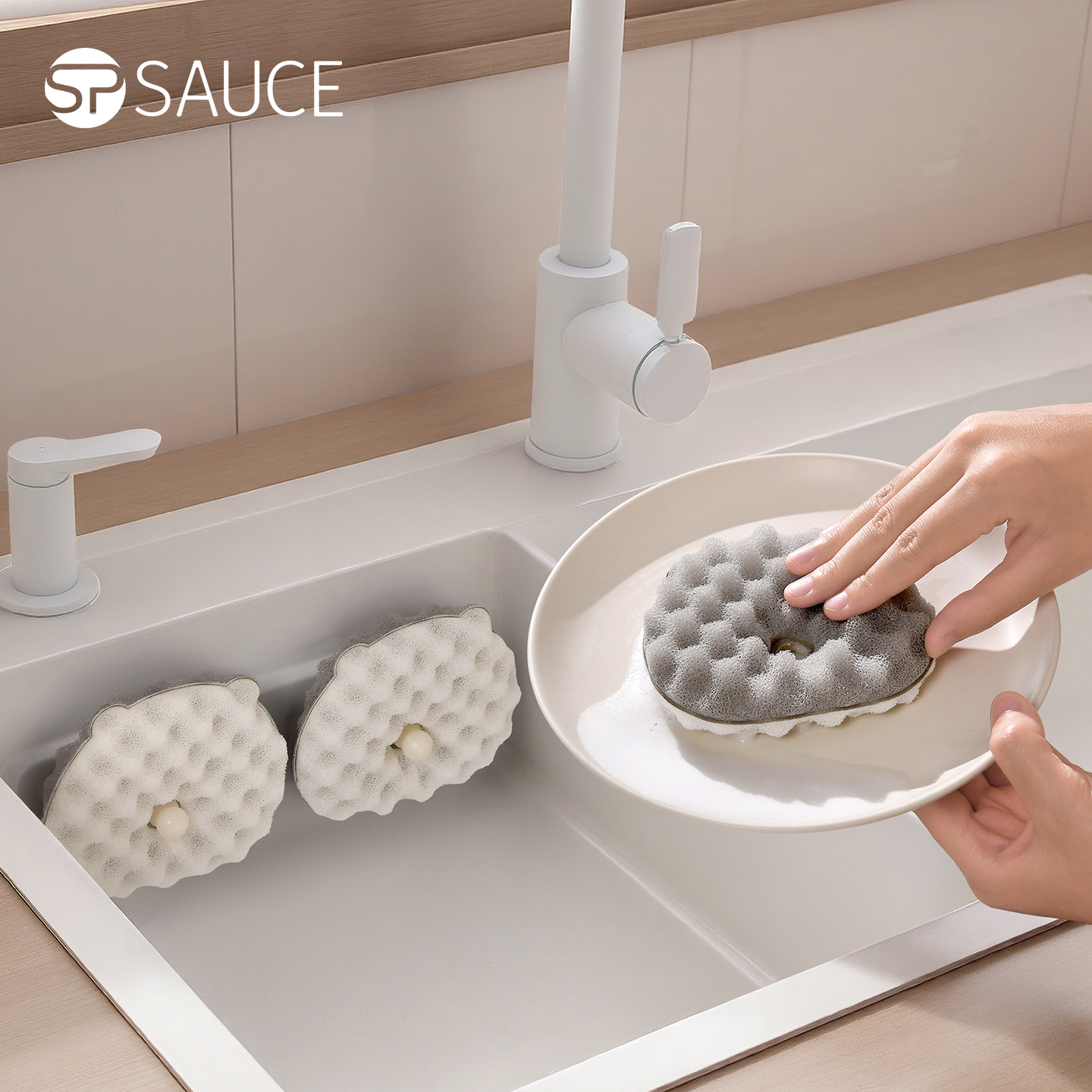 小熊甜甜圈吸盘式洗碗刷