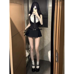 酷搭配一整套夏装无袖衬