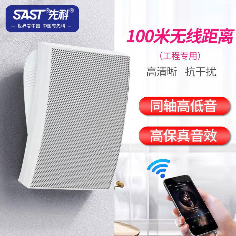 先科无线蓝牙壁挂墙式音