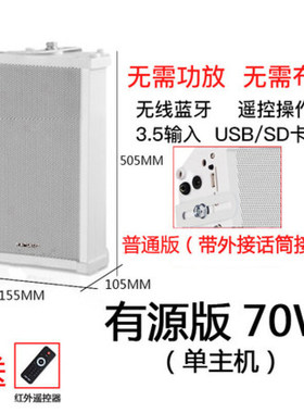 先科（SAST） 先科ST-501有源蓝牙室外防水音柱音响校园户外壁挂