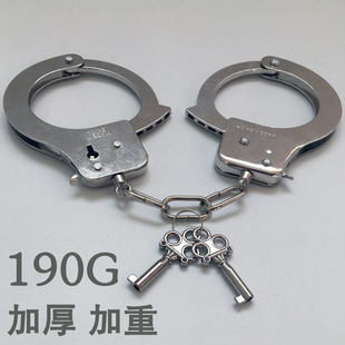 密室手铐情侣玩具影视道具手扣加厚不锈钢手拷cos剧本杀脚铐锁链