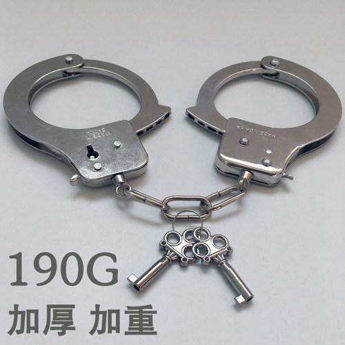 密室手铐玩具影视道具手扣加厚不锈钢手拷cos剧本杀脚铐锁链